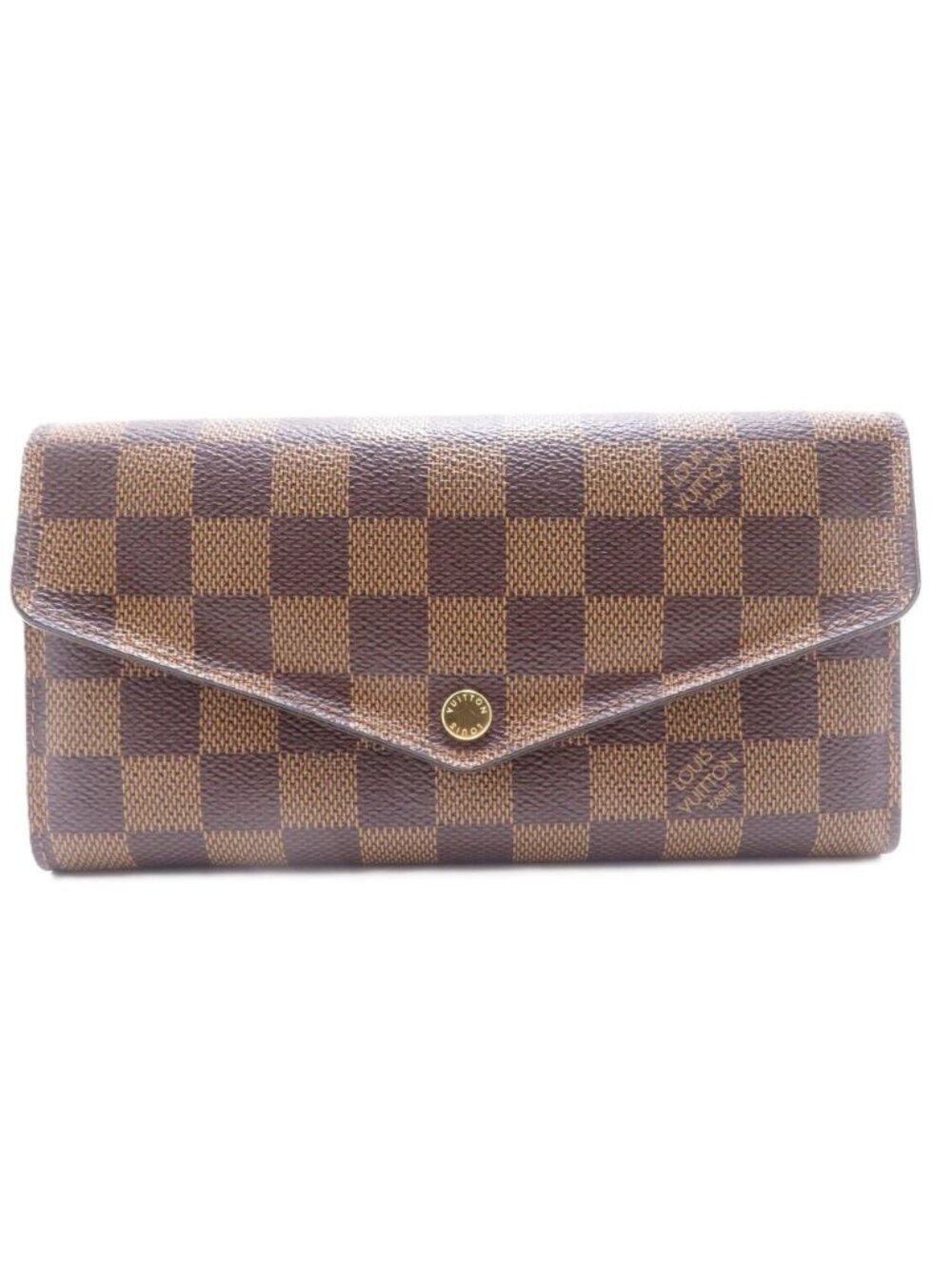 Louis Vuitton Portefeuille Sarah Damier Bifold Wallet Canvas Brown